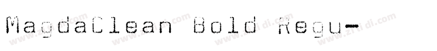 MagdaClean Bold Regu字体转换